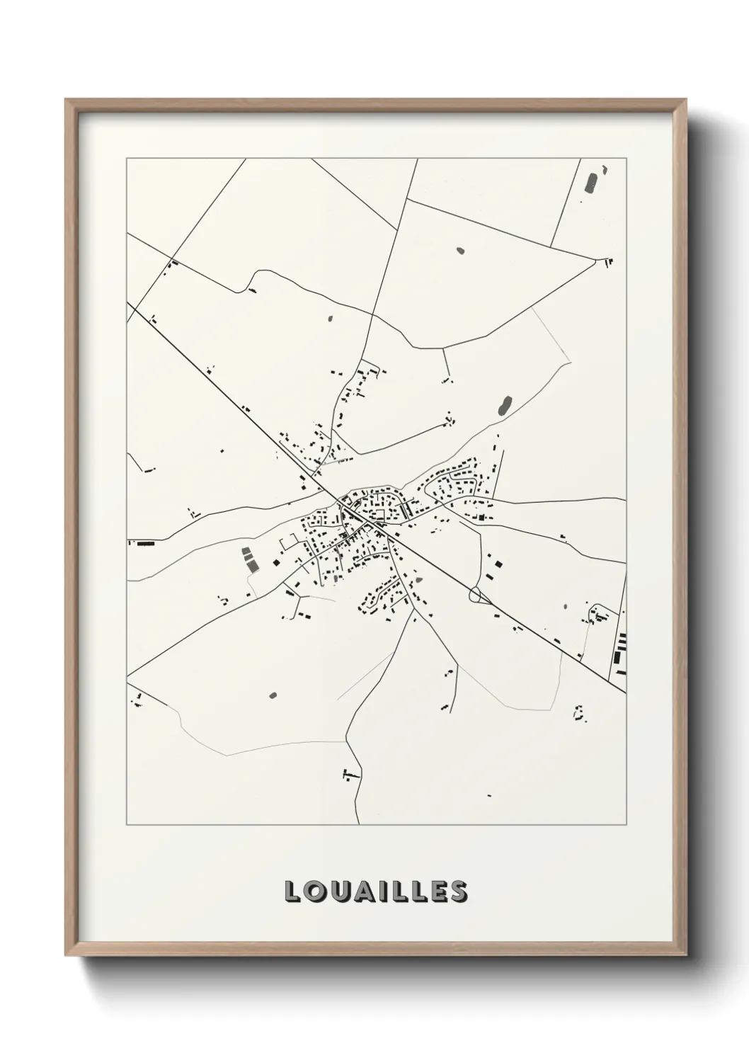 Une affiche de carte sur Louailles
