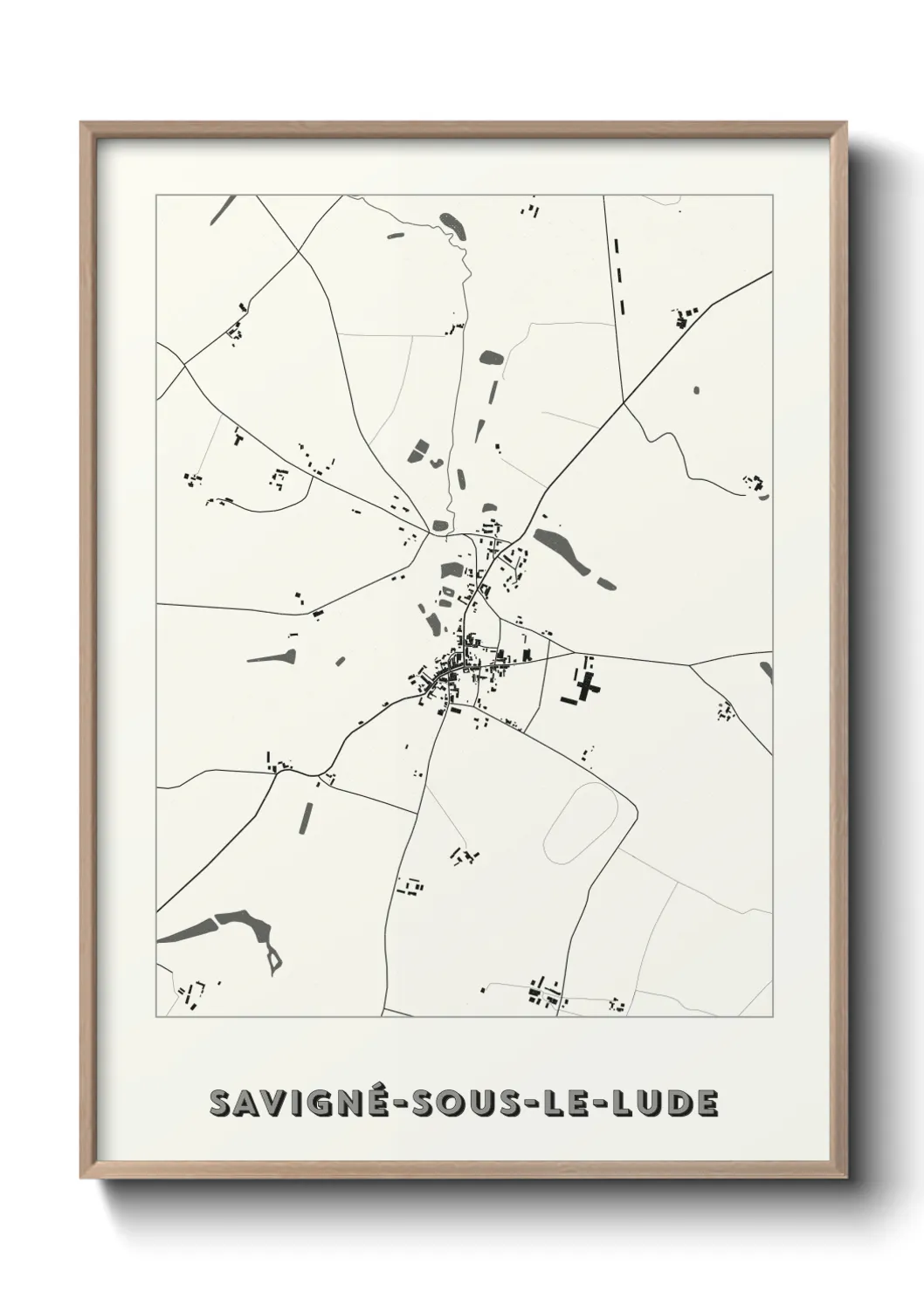 Un poster carteSavigné-sous-le-Lude