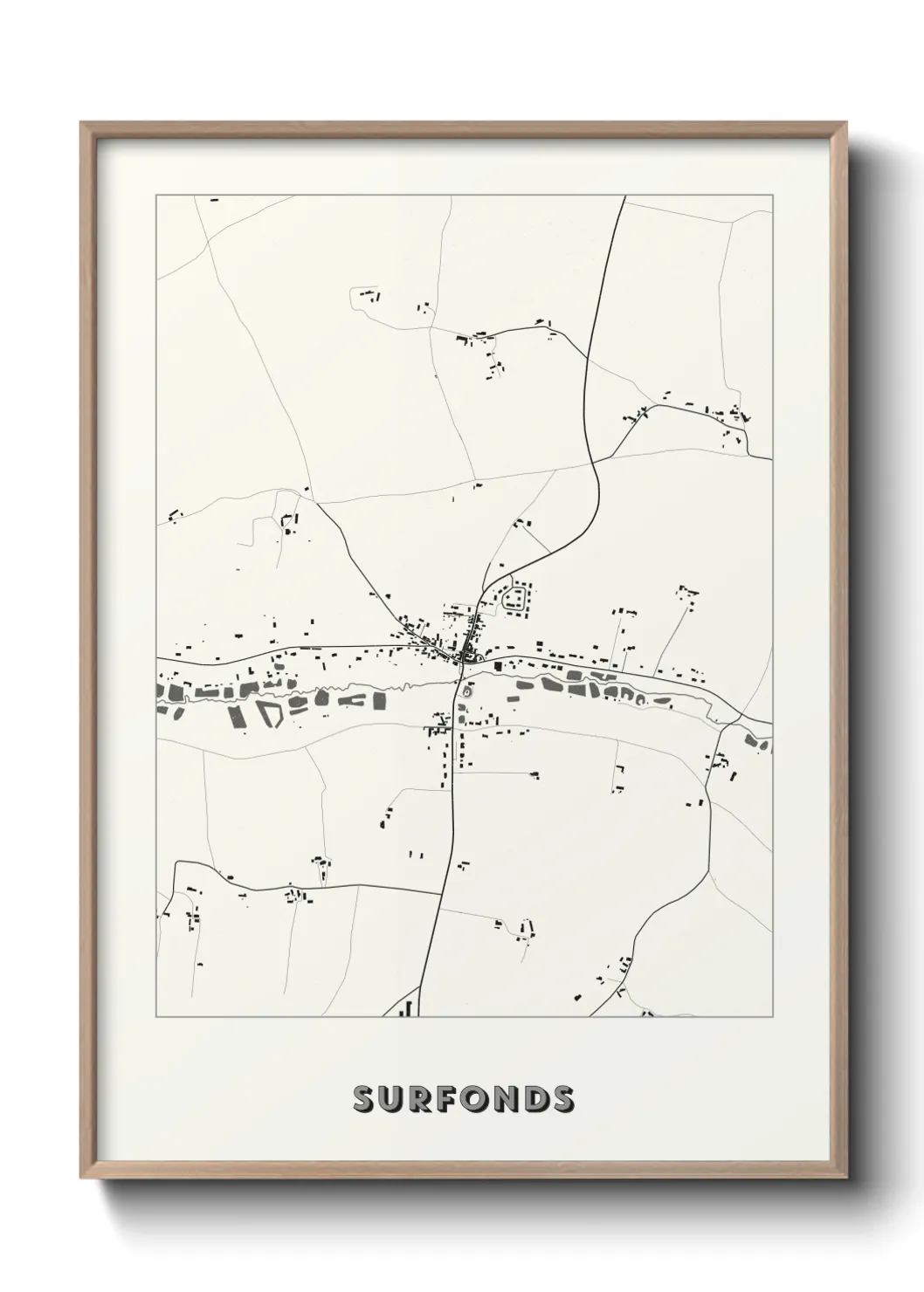 Une affiche de carte sur Surfonds