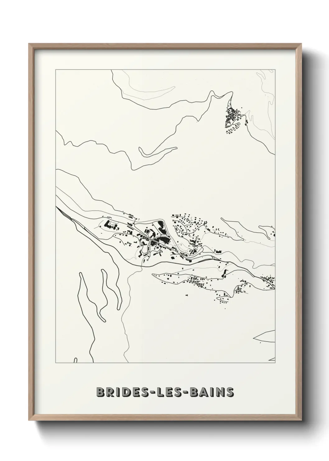 Un poster carteBrides-les-Bains