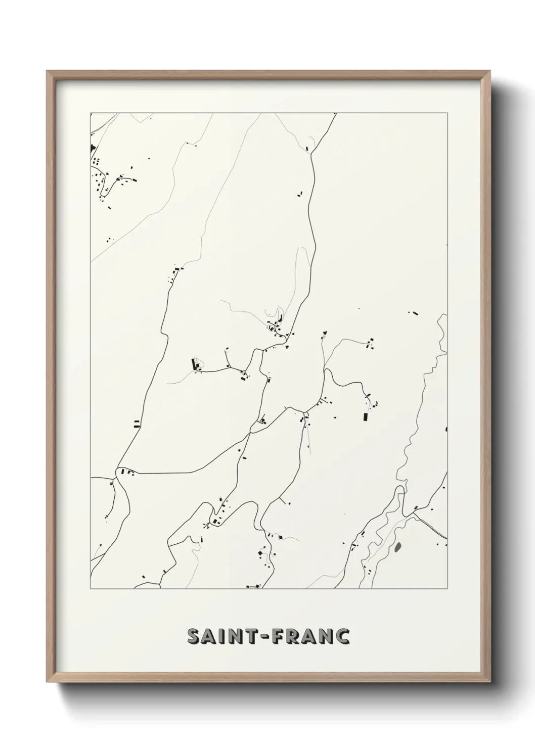 Un poster carteSaint-Franc