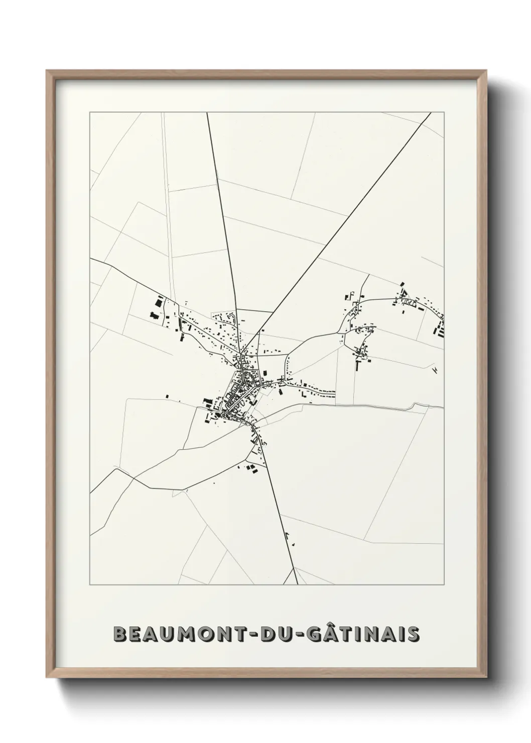 Un poster carteBeaumont-du-Gâtinais