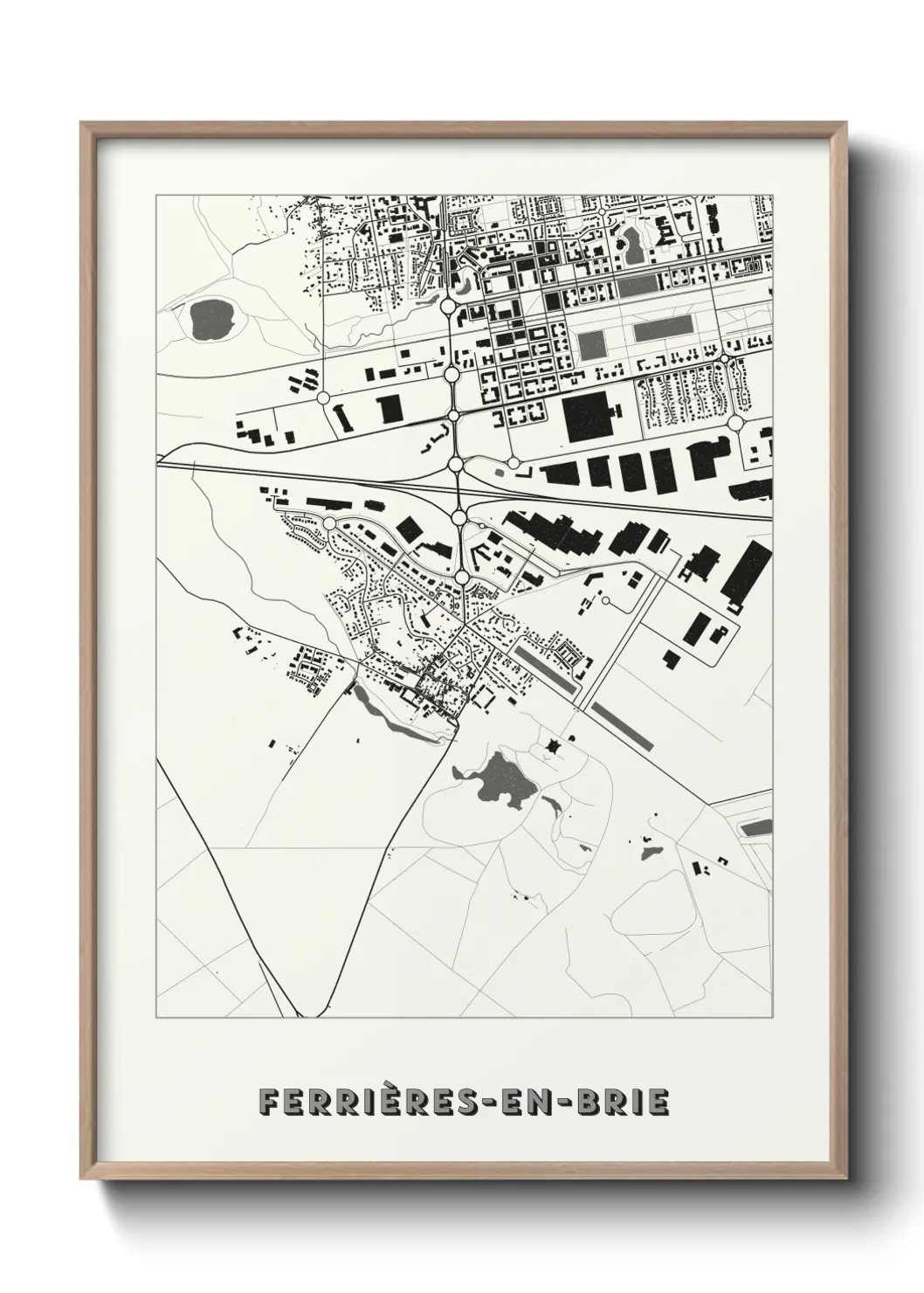 Un poster carteFerrières-en-Brie