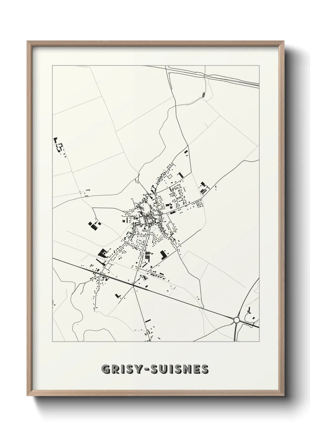 Un poster carteGrisy-Suisnes