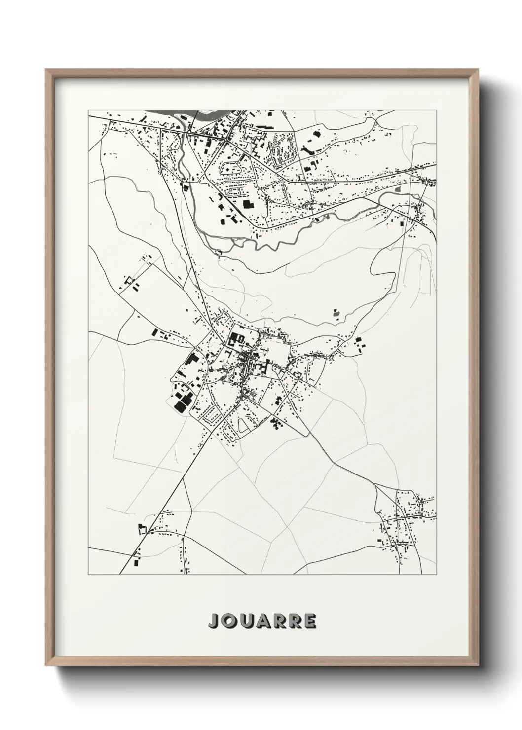 Une affiche de carte sur Jouarre