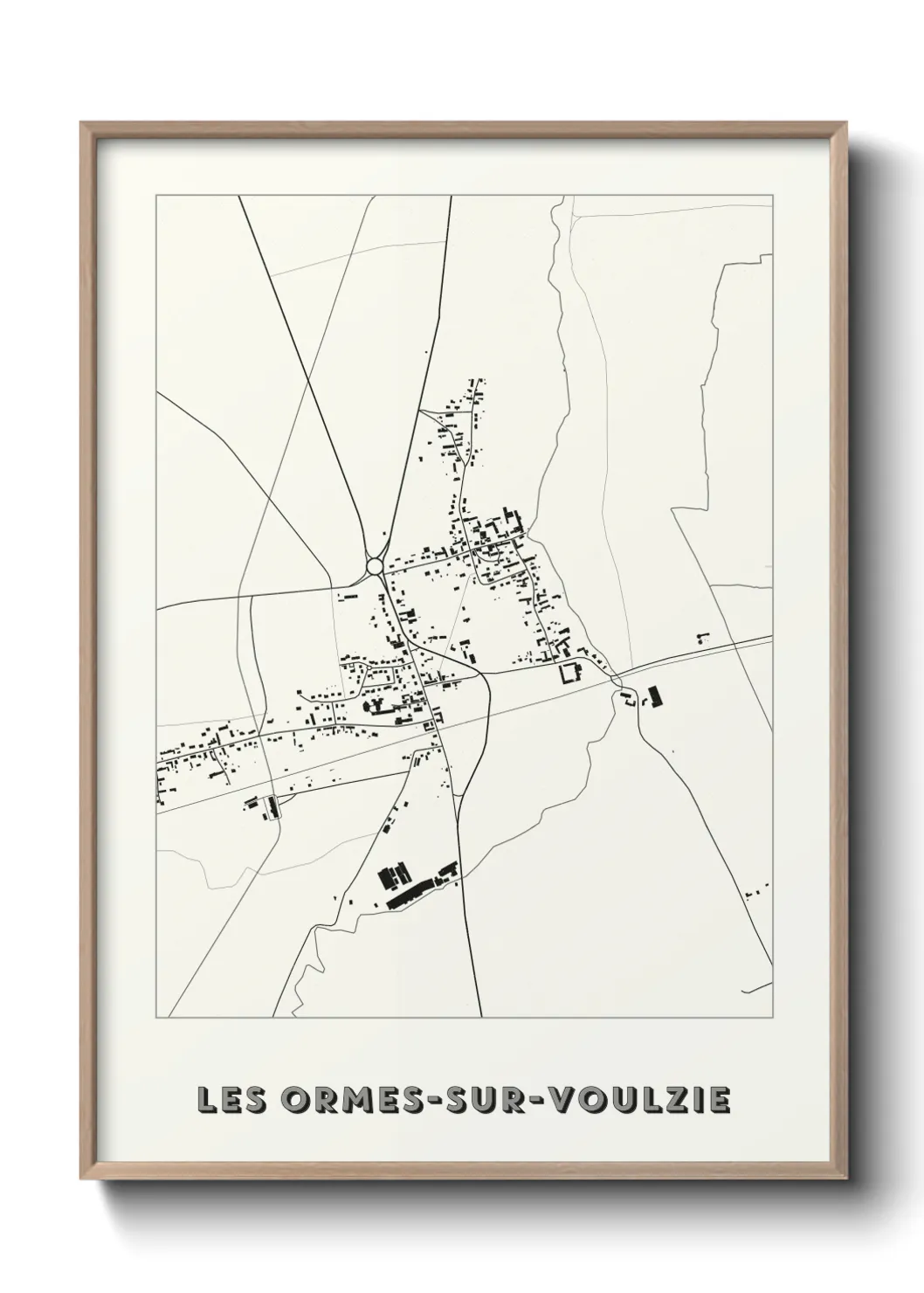 Un poster carteLes Ormes-sur-Voulzie