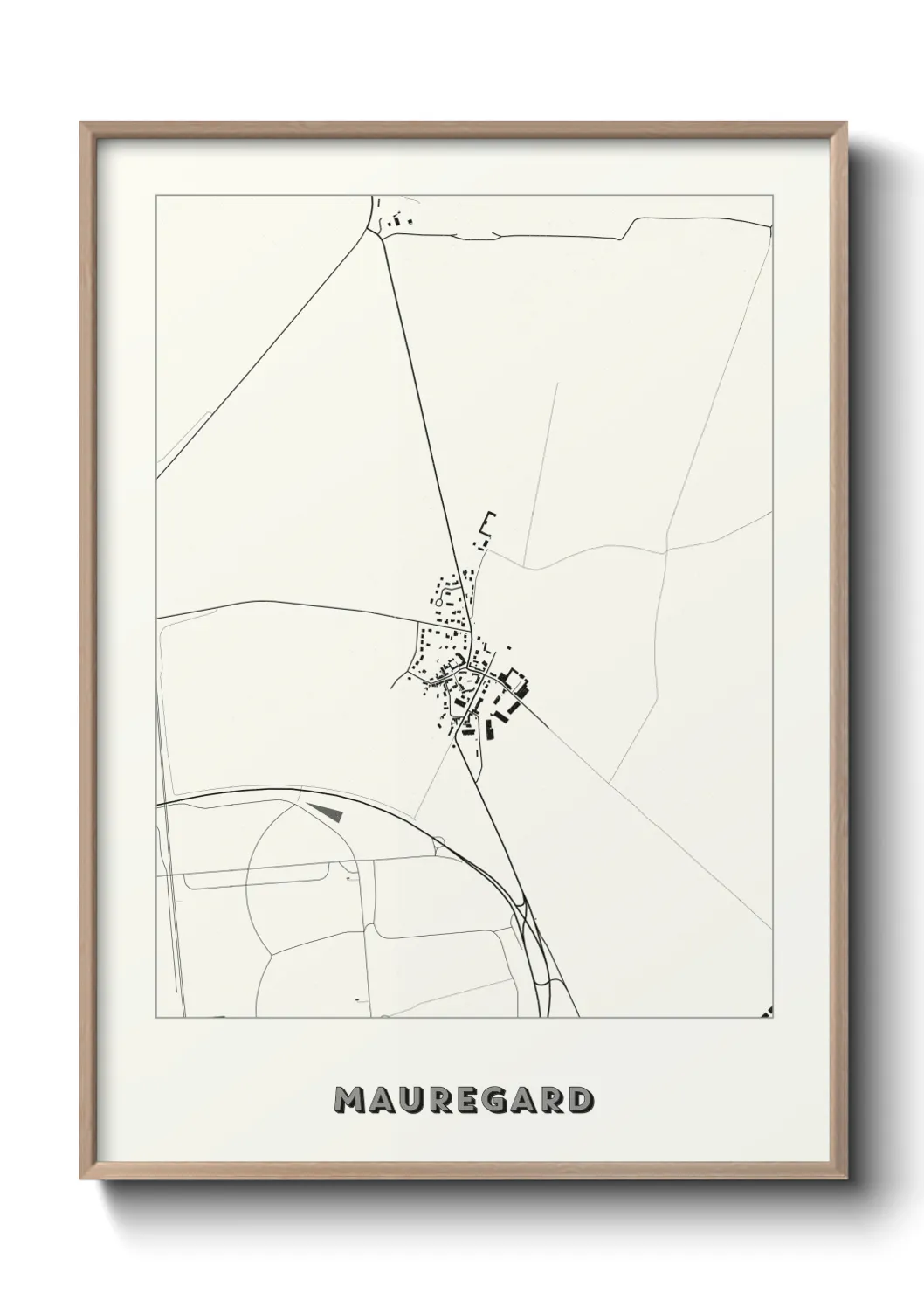 Une affiche de carte sur Mauregard