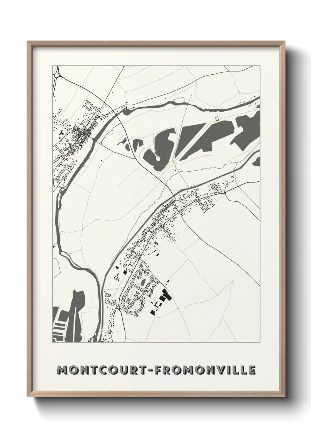Un poster carteMontcourt-Fromonville