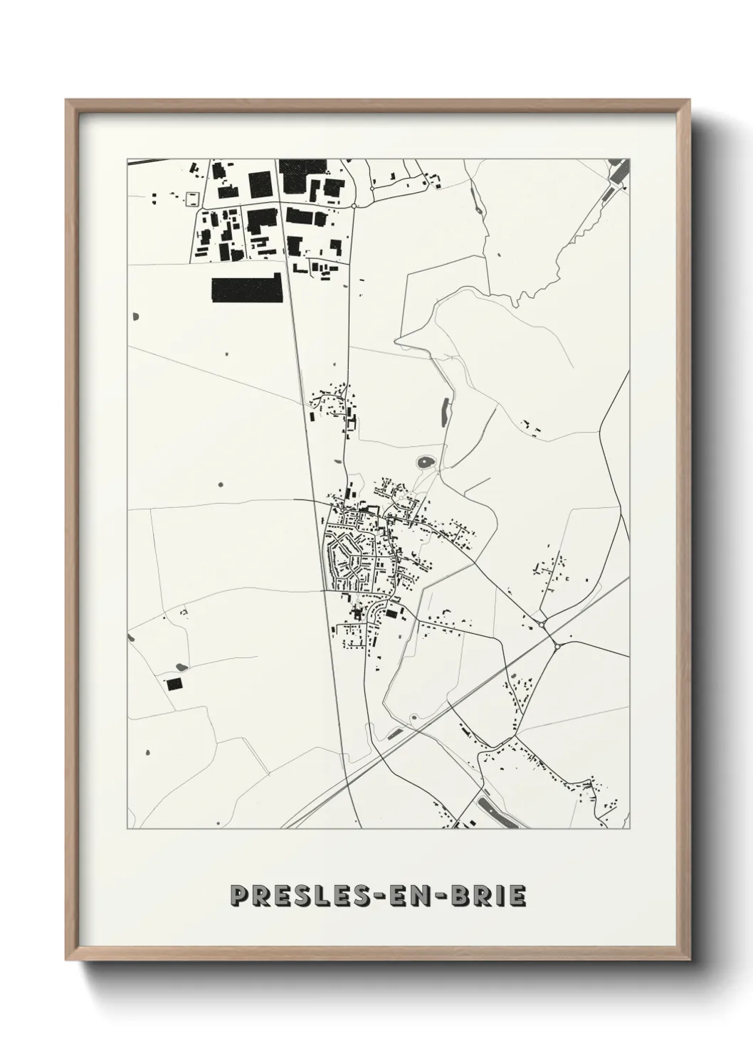 Un poster cartePresles-en-Brie