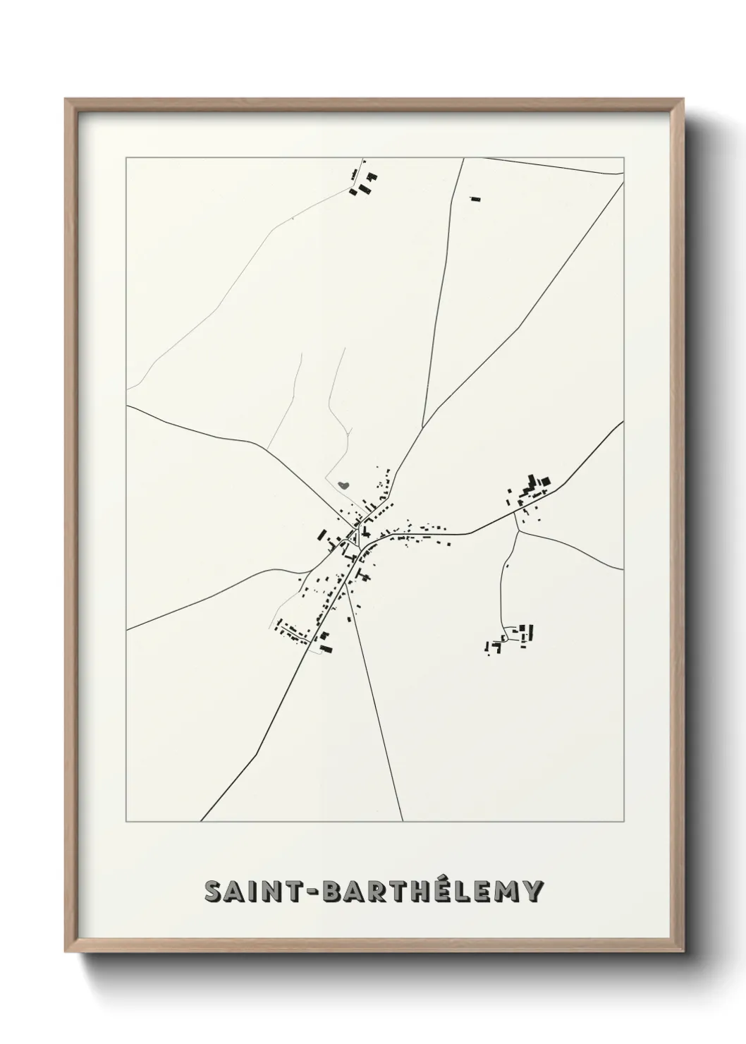 Un poster carteSaint-Barthélemy