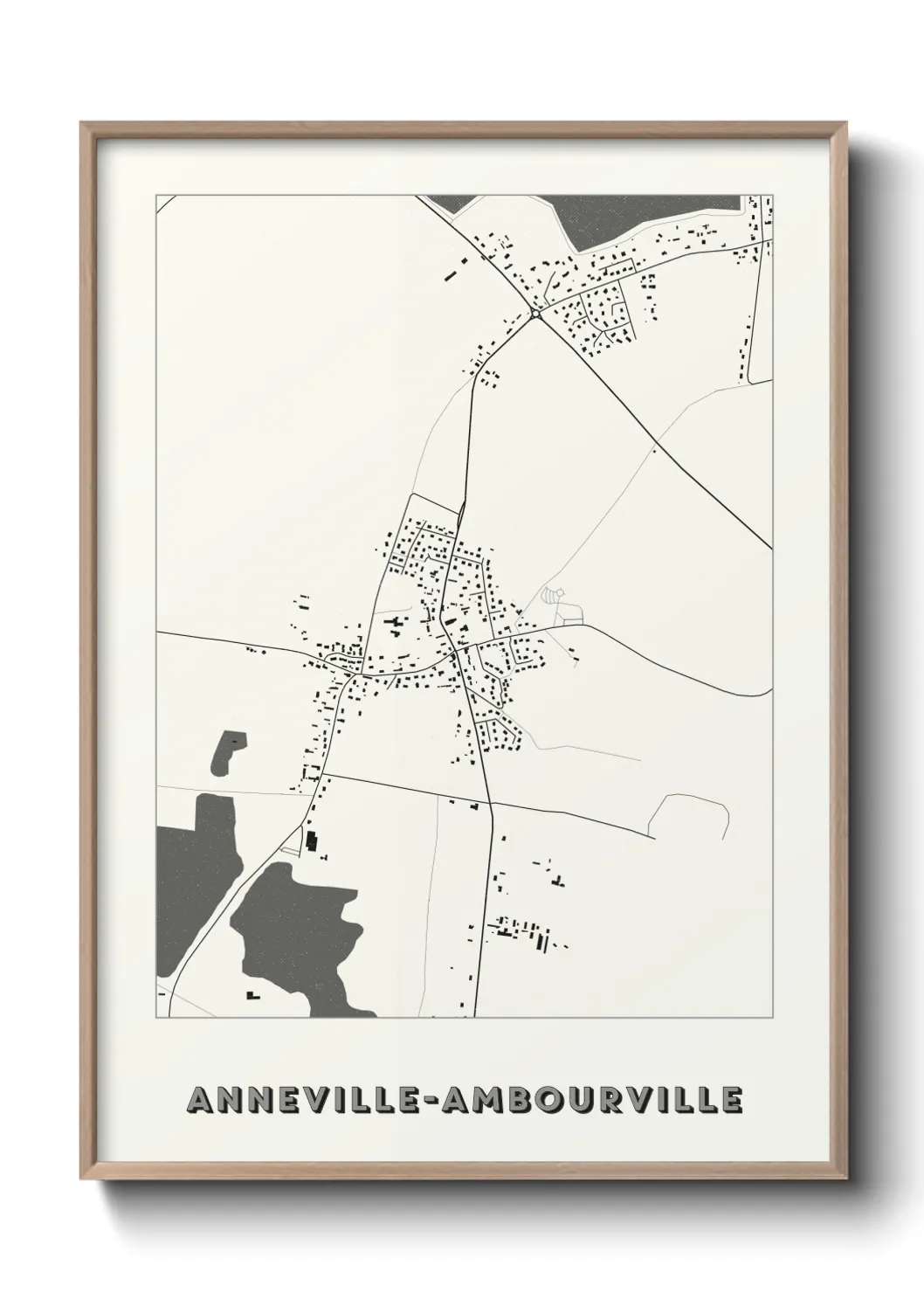 Un poster carteAnneville-Ambourville