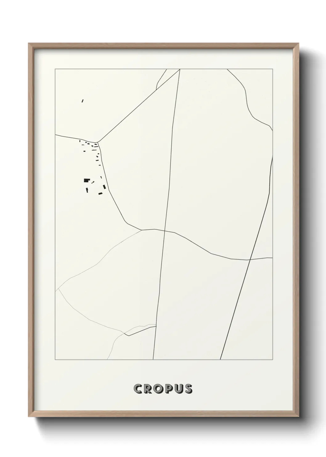 Une affiche de carte sur Cropus