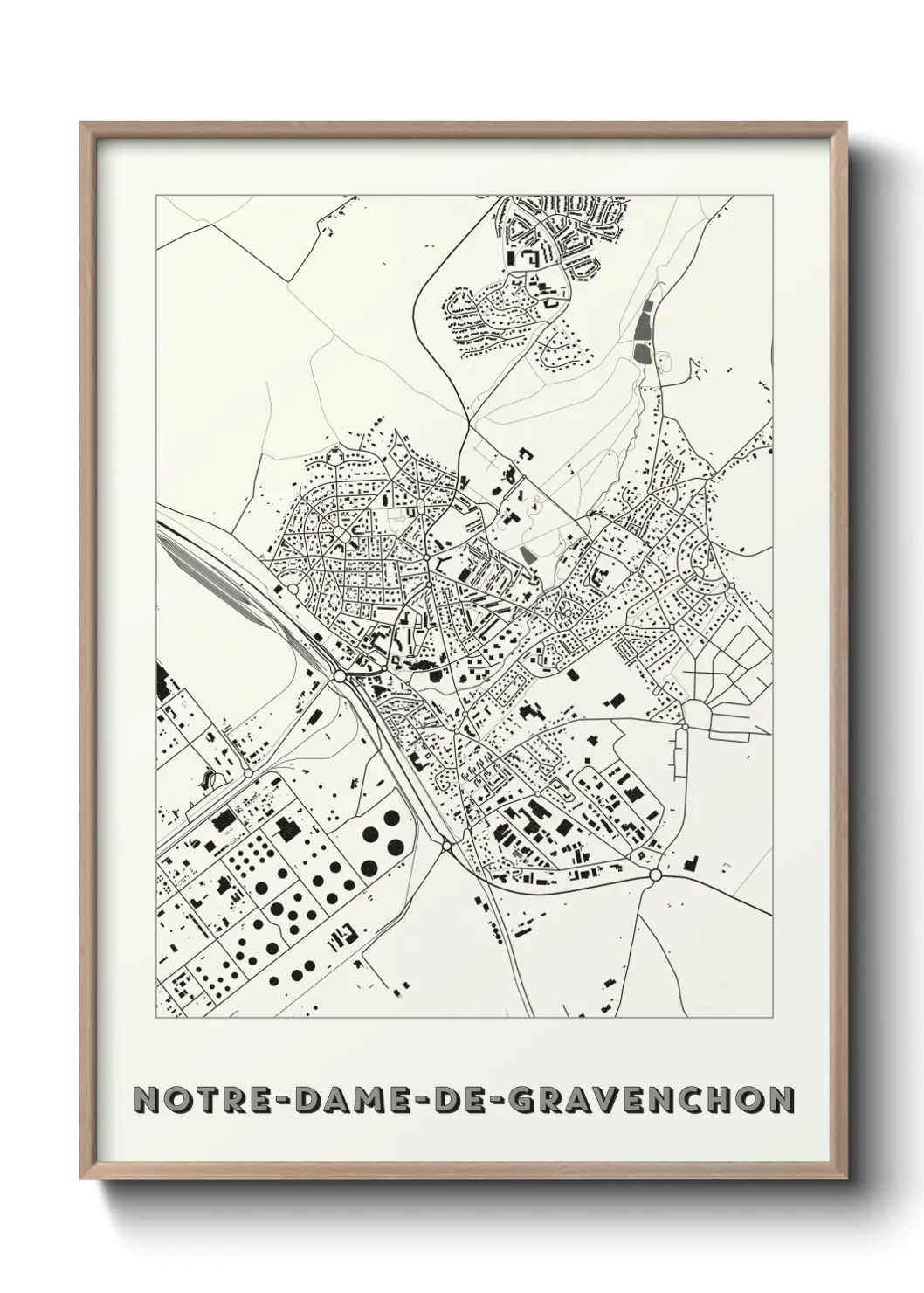 Un poster carteNotre-Dame-de-Gravenchon