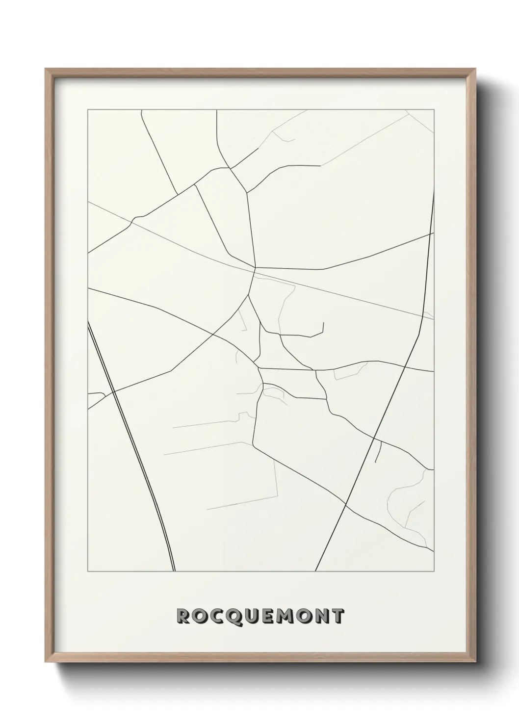 Une affiche de carte sur Rocquemont