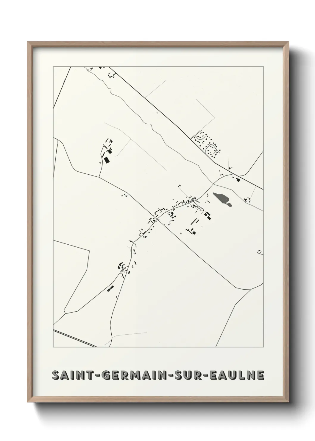 Un poster carteSaint-Germain-sur-Eaulne