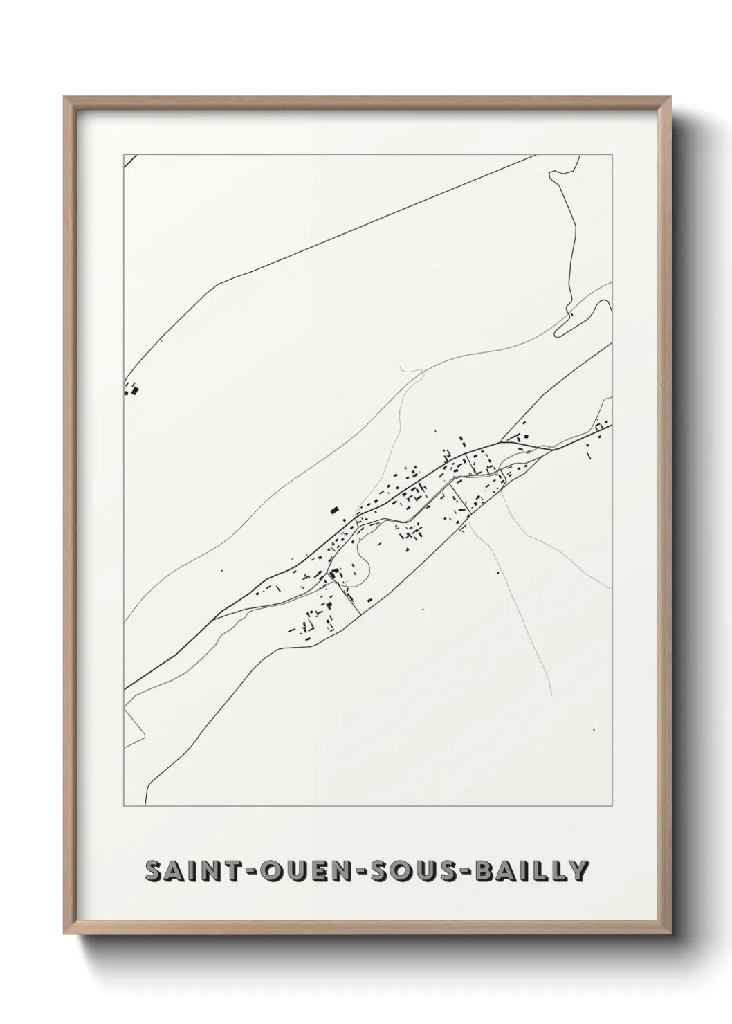 Un poster carteSaint-Ouen-sous-Bailly