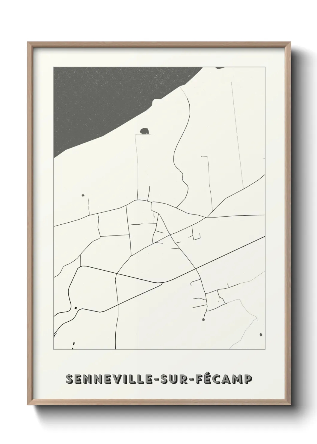 Un poster carteSenneville-sur-Fécamp