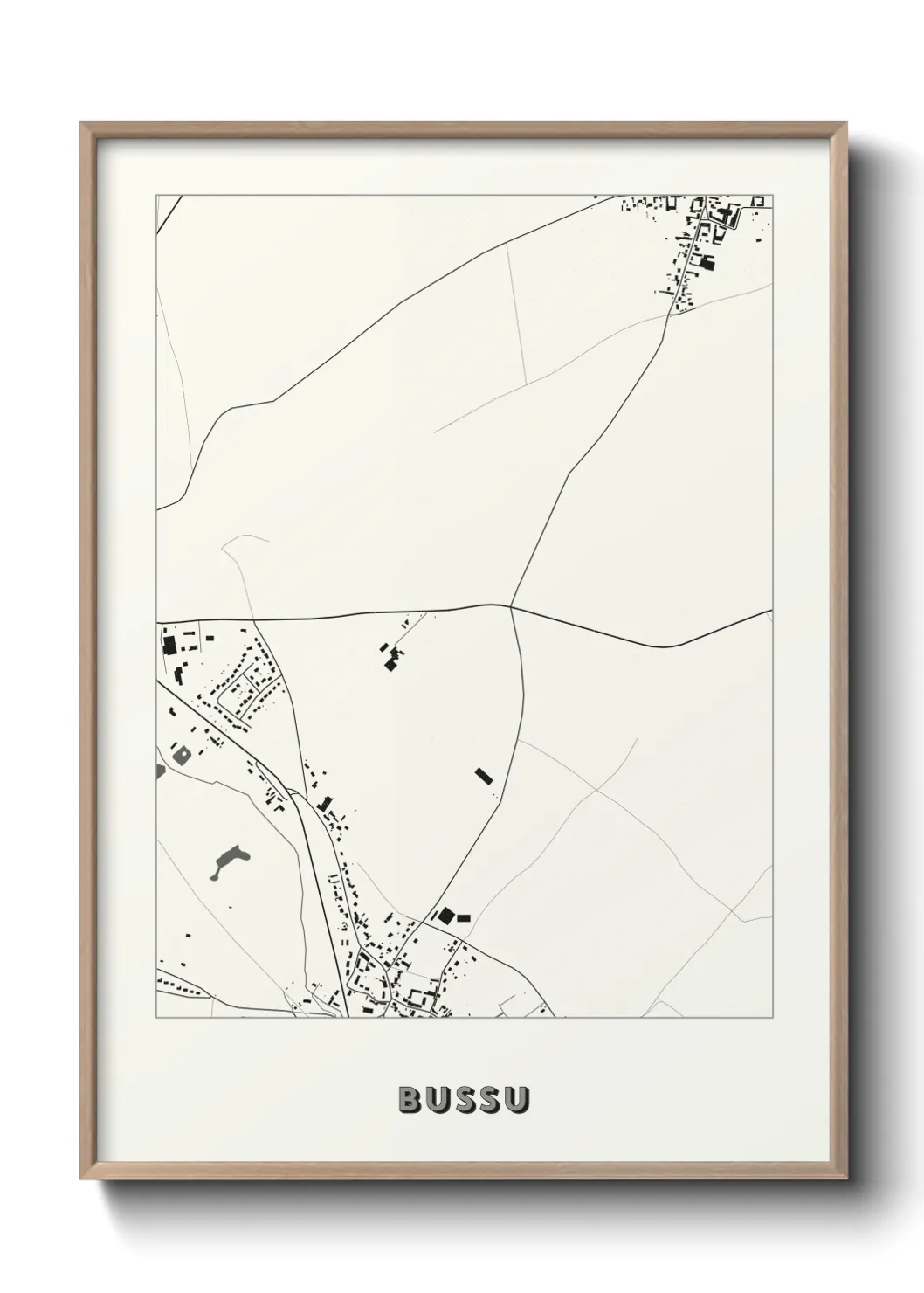Une affiche de carte sur Bussu