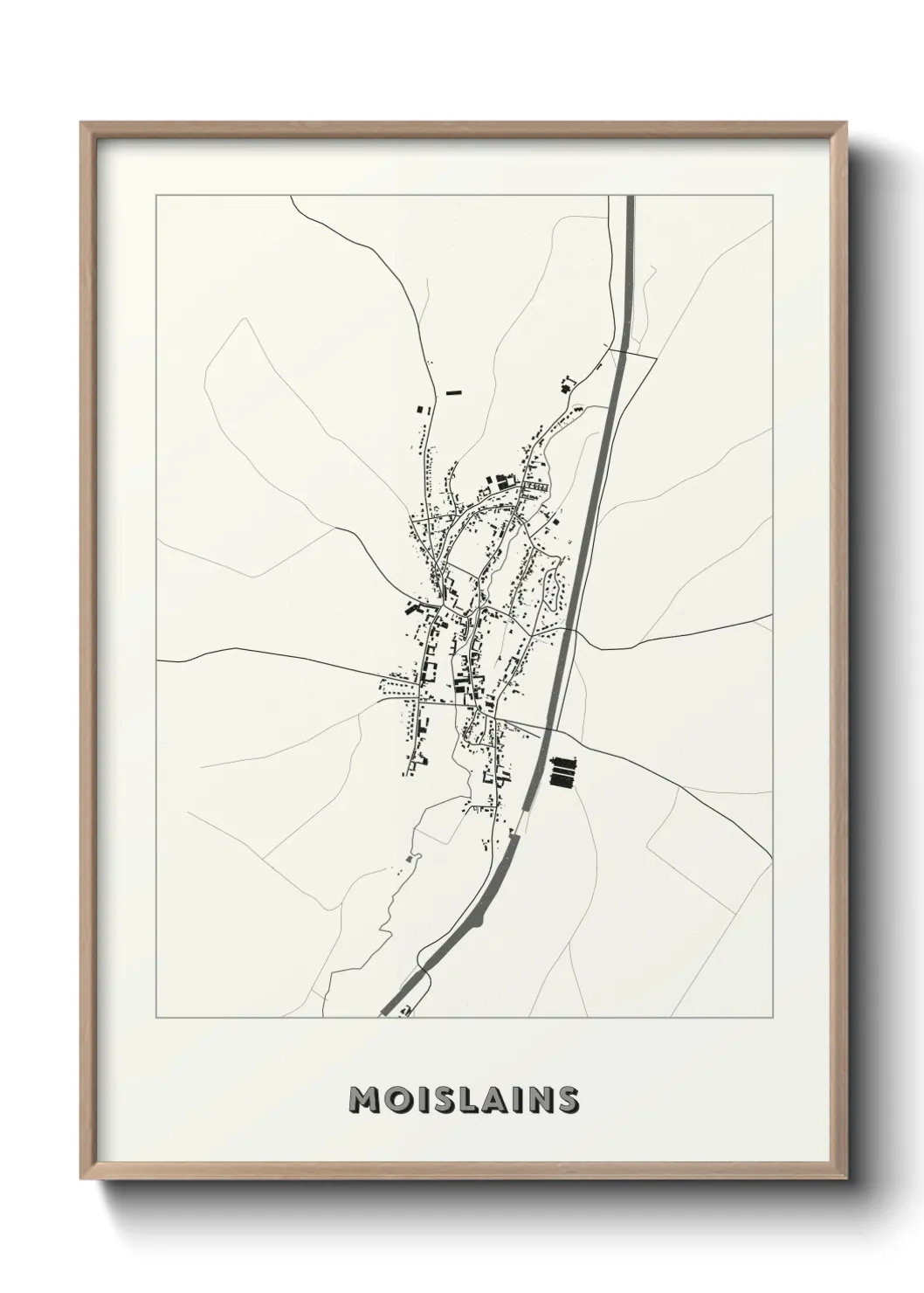 Une affiche de carte sur Moislains
