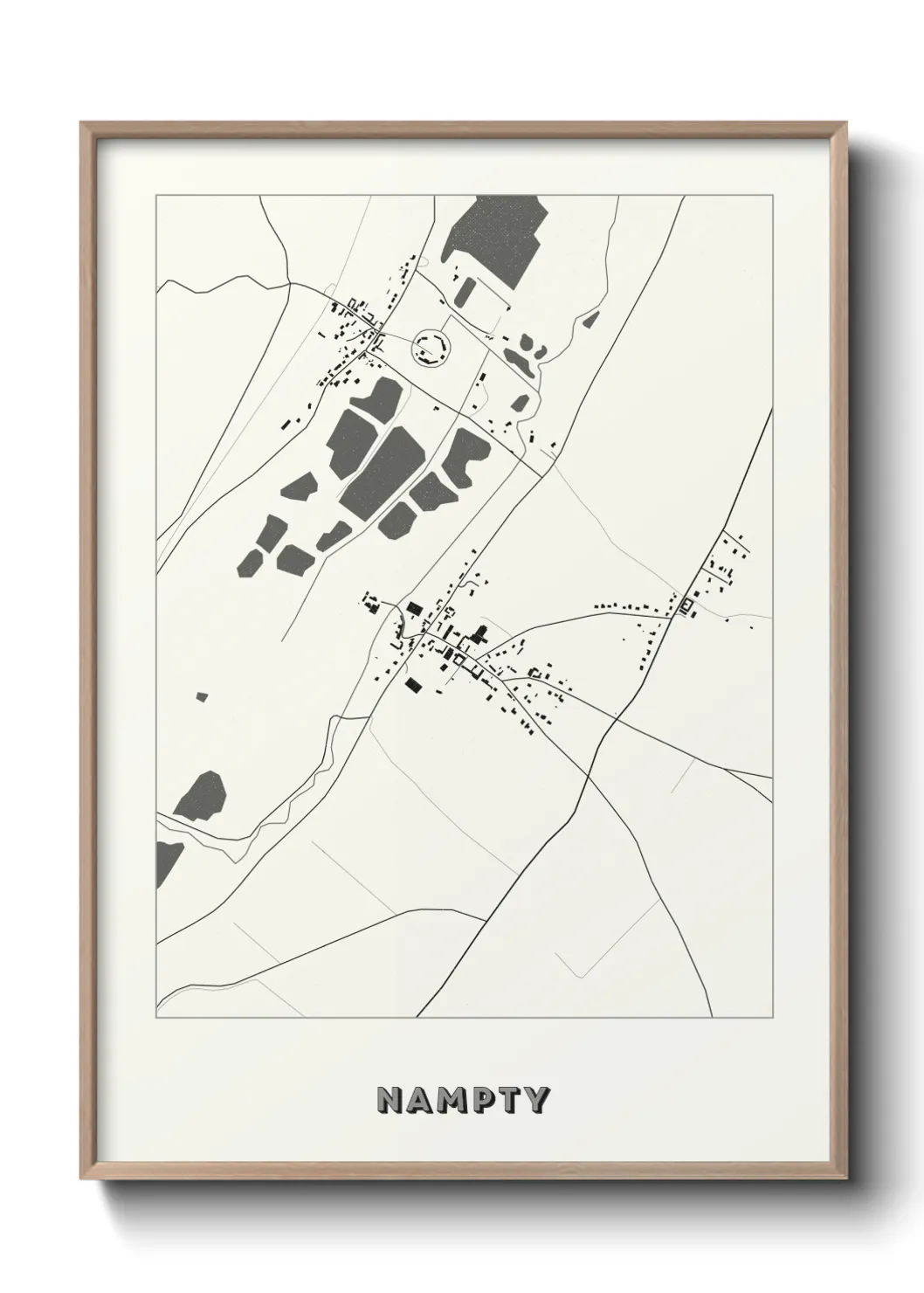Une affiche de carte sur Nampty