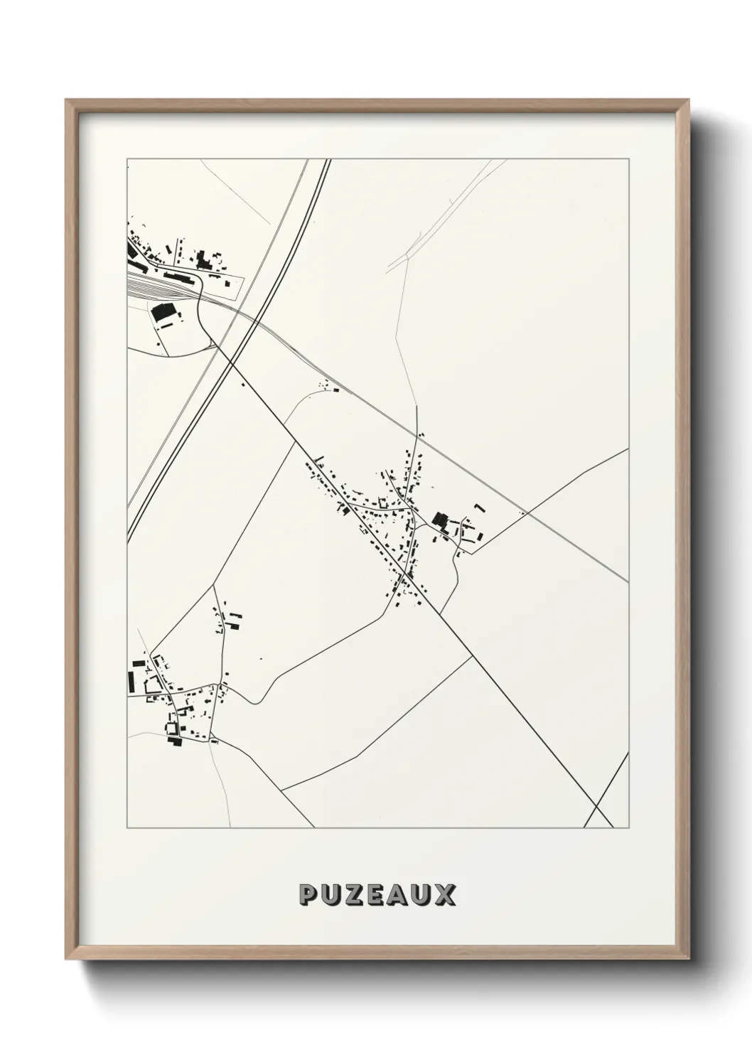 Un poster cartePuzeaux