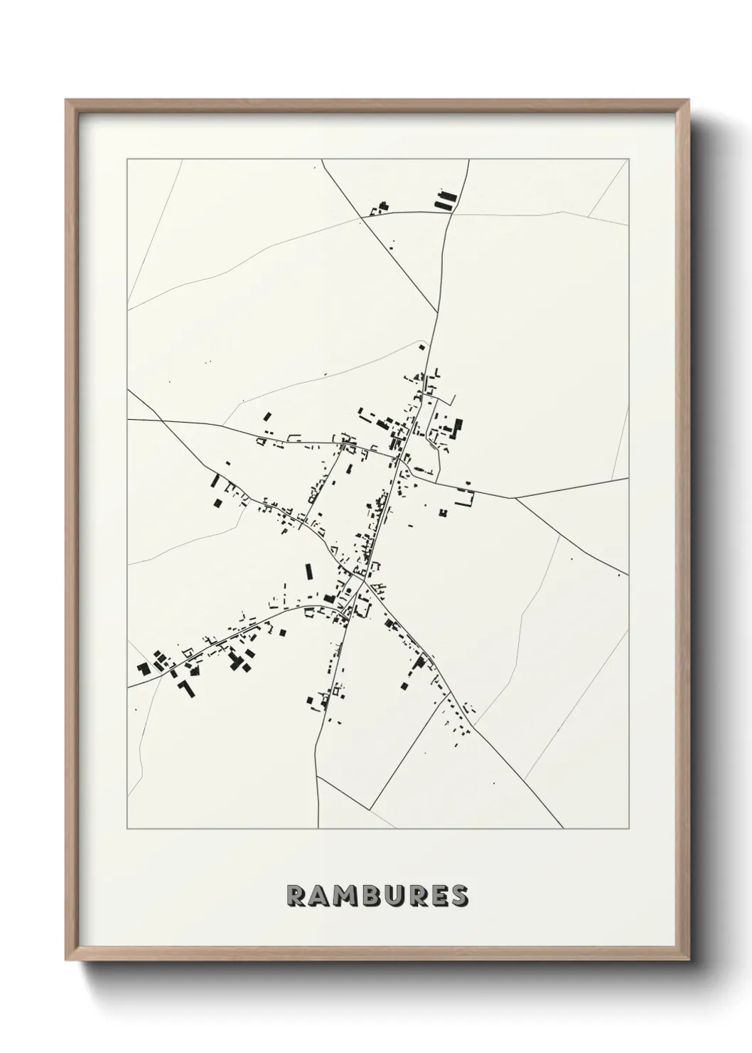 Une affiche de carte sur Rambures