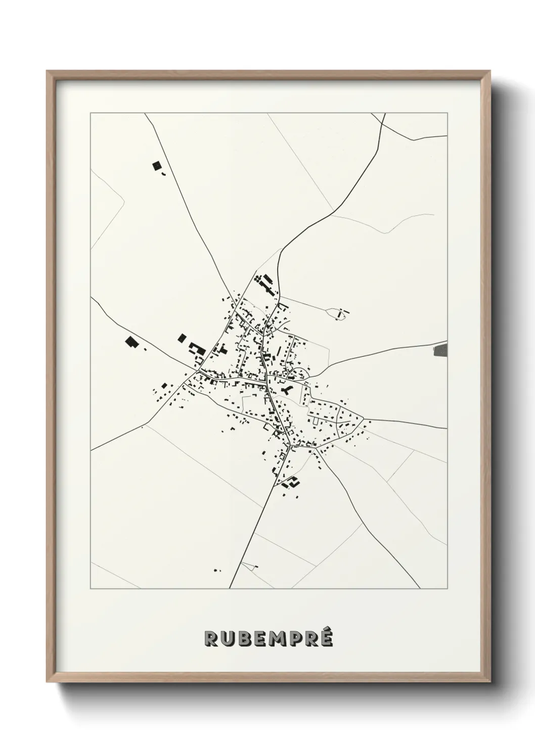 Une affiche de carte sur Rubempré