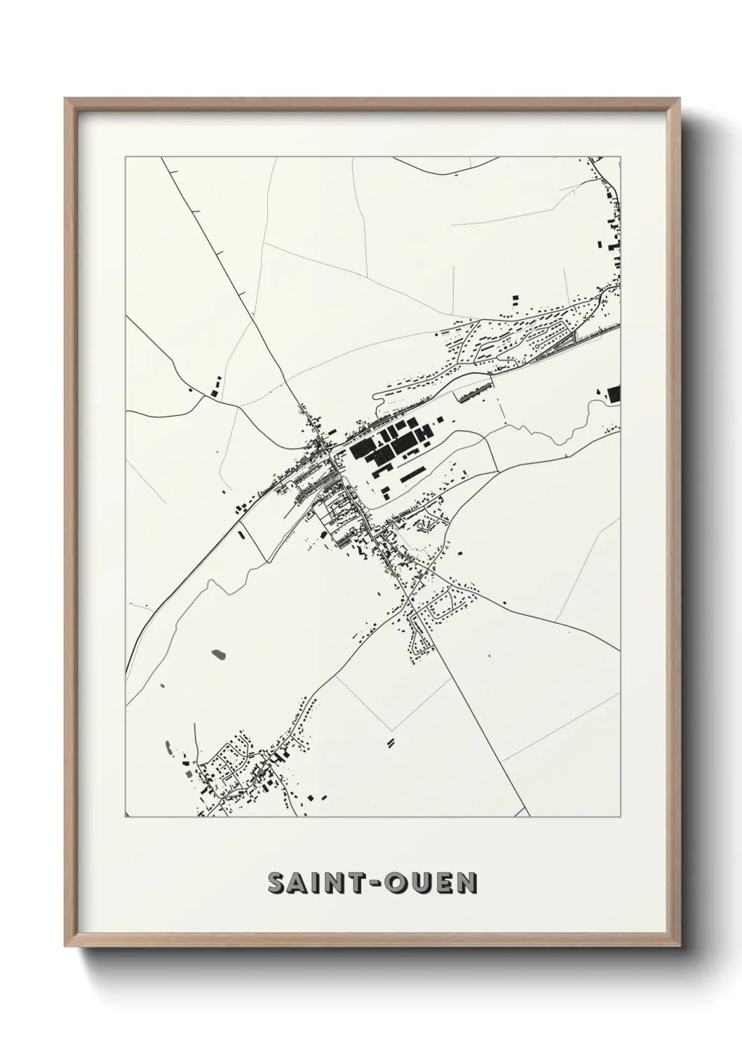 Un poster carteSaint-Ouen