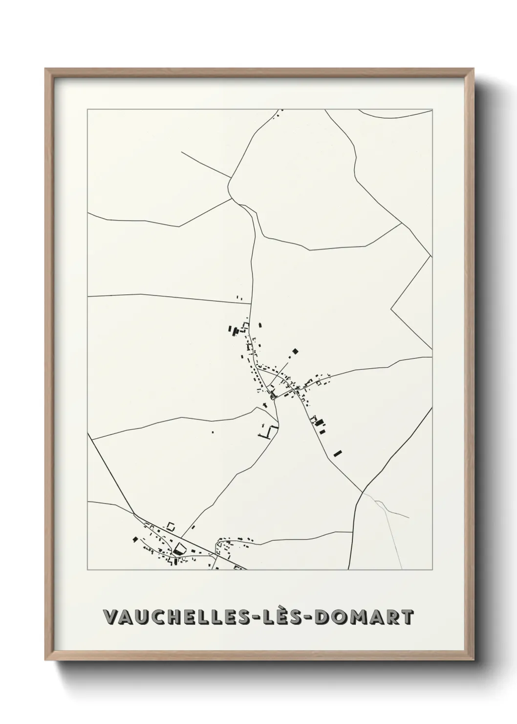 Un poster carteVauchelles-lès-Domart