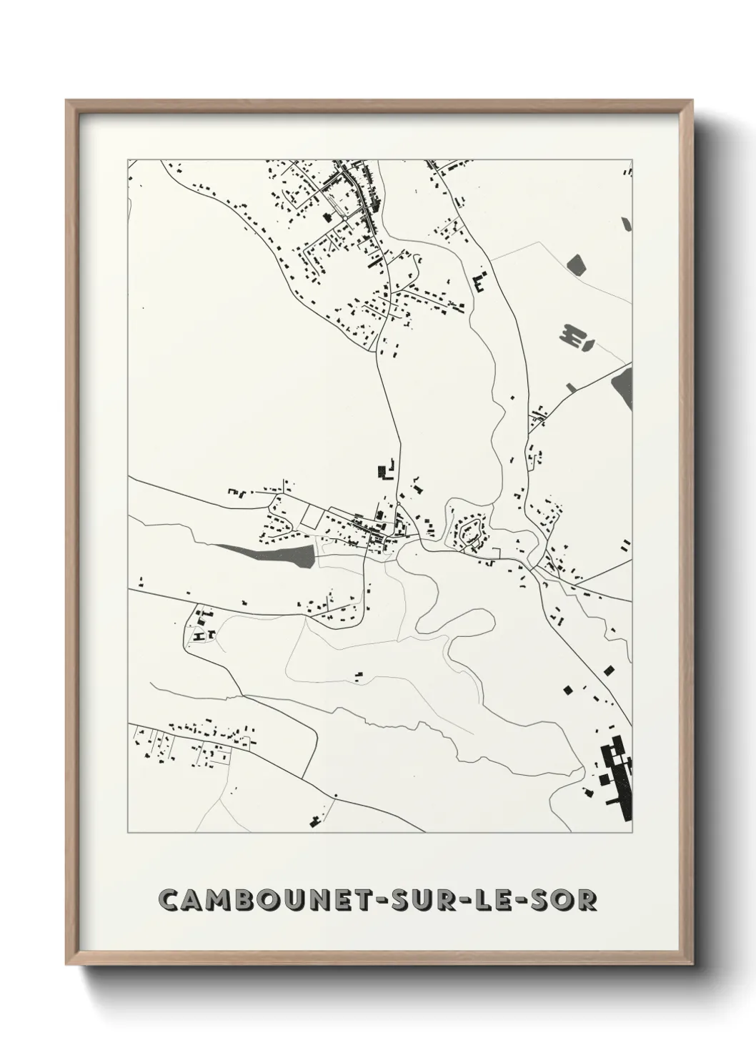 Un poster carteCambounet-sur-le-Sor