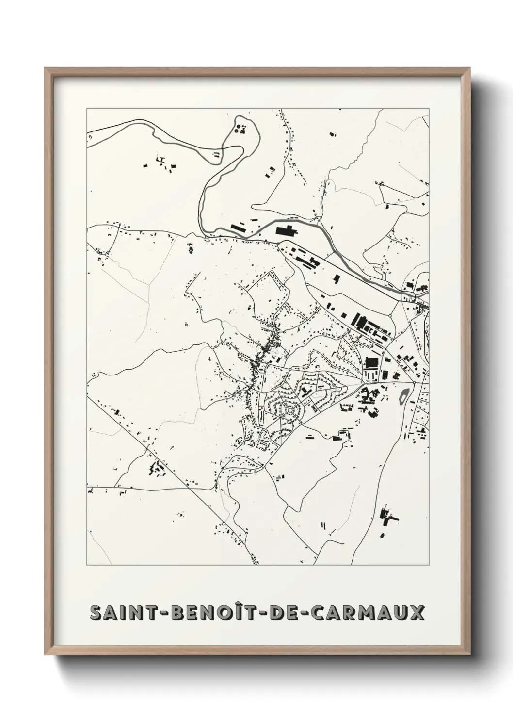 Un poster carteSaint-Benoît-de-Carmaux