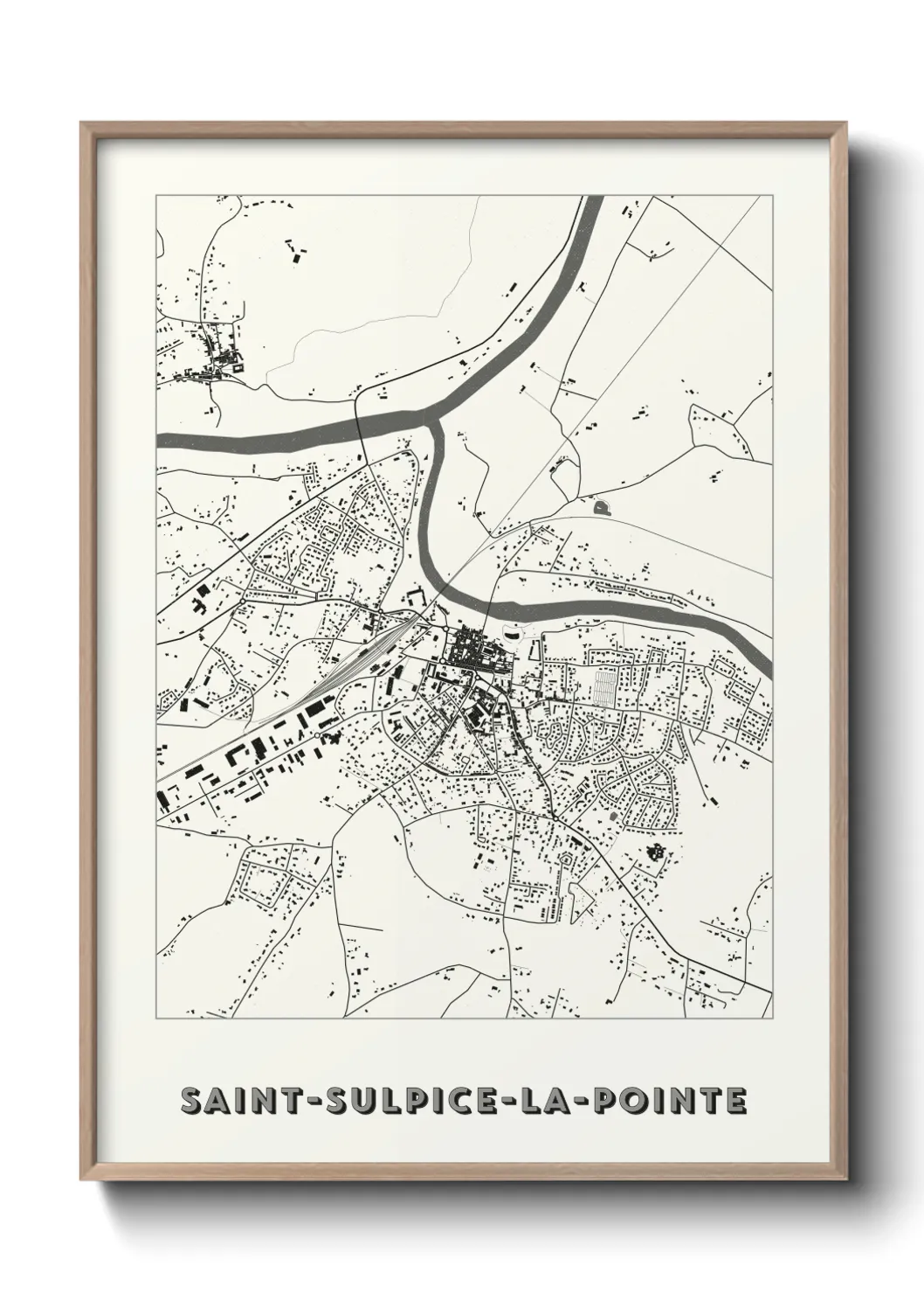 Un poster carteSaint-Sulpice-la-Pointe