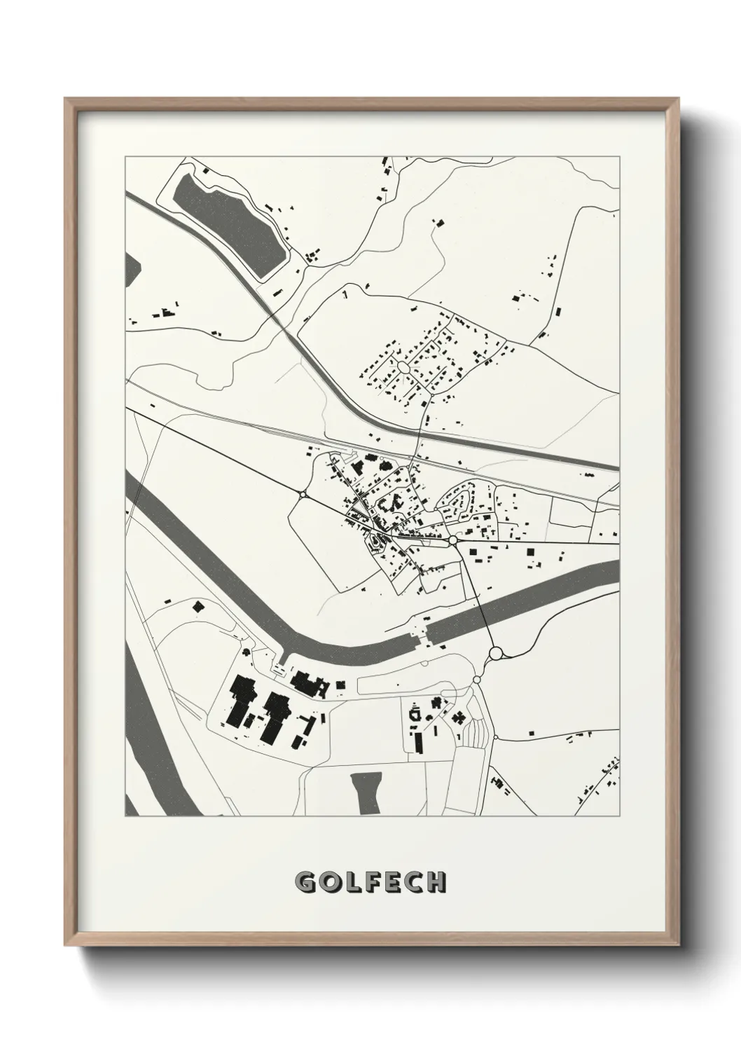 Une affiche de carte sur Golfech