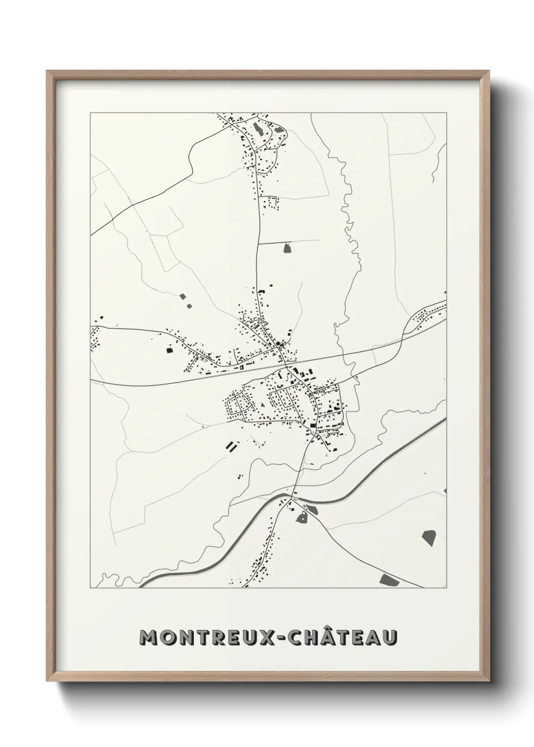 Un poster carteMontreux-Château