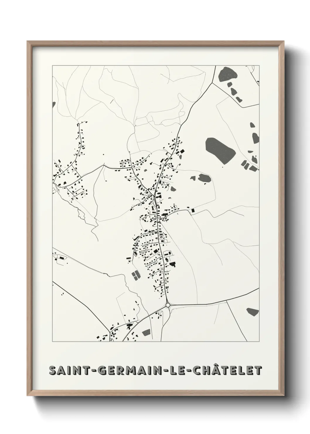 Un poster carteSaint-Germain-le-Châtelet