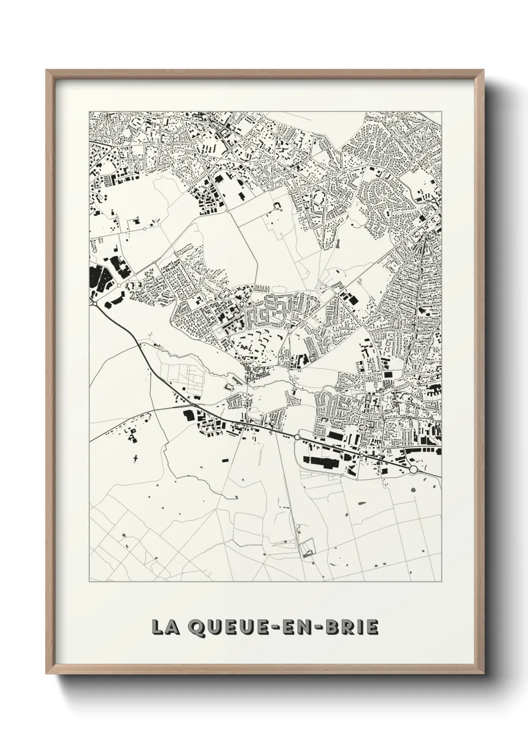 Un poster carteLa Queue-en-Brie