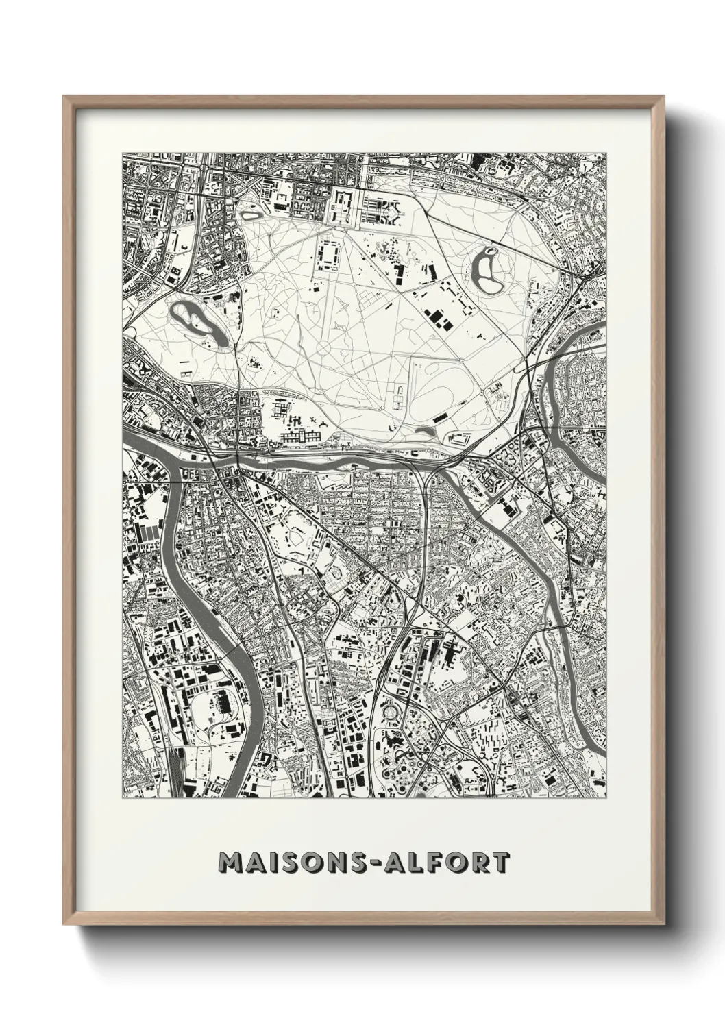 Un poster carteMaisons-Alfort