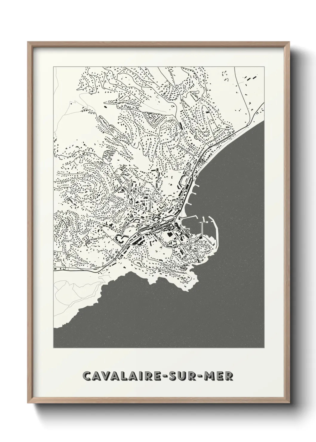 Un poster carteCavalaire-sur-Mer