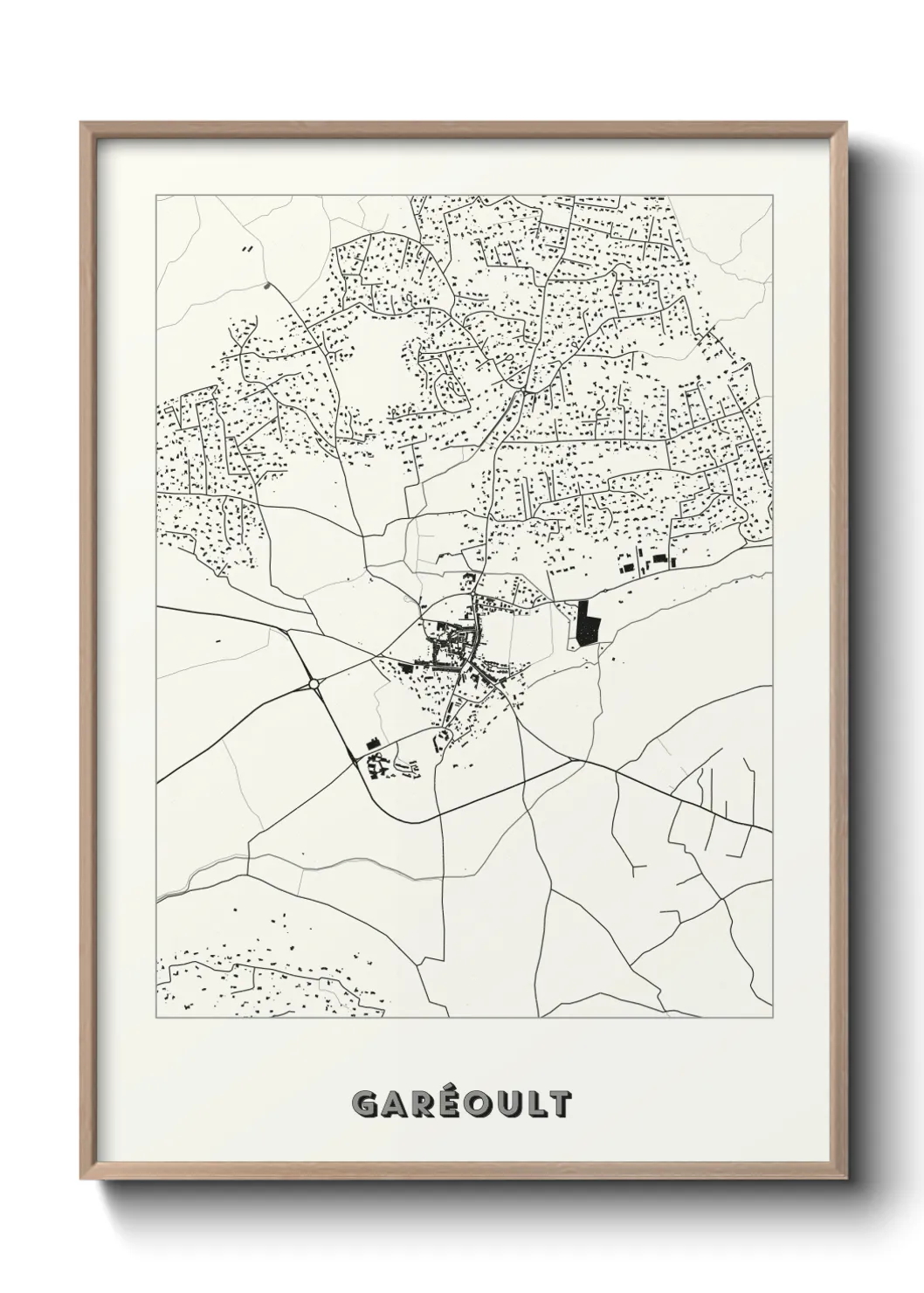 Une affiche de carte sur Garéoult