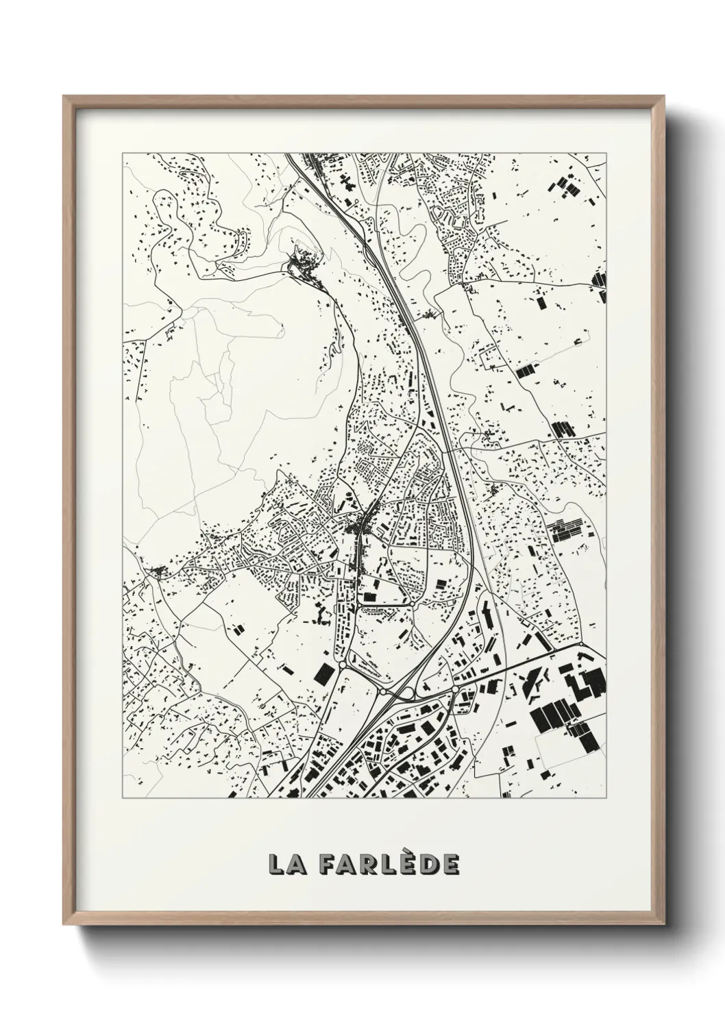 Une affiche de carte sur La Farlède