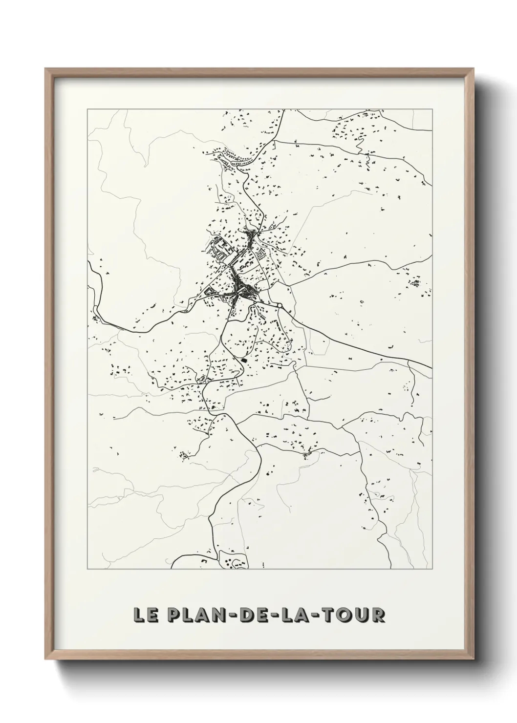 Un poster carteLe Plan-de-la-Tour