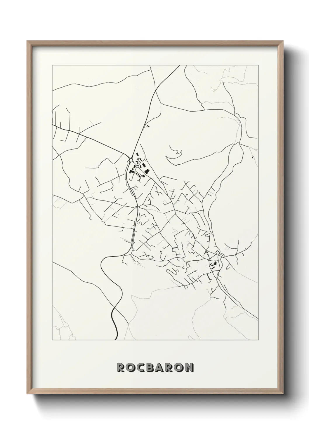 Une affiche de carte sur Rocbaron
