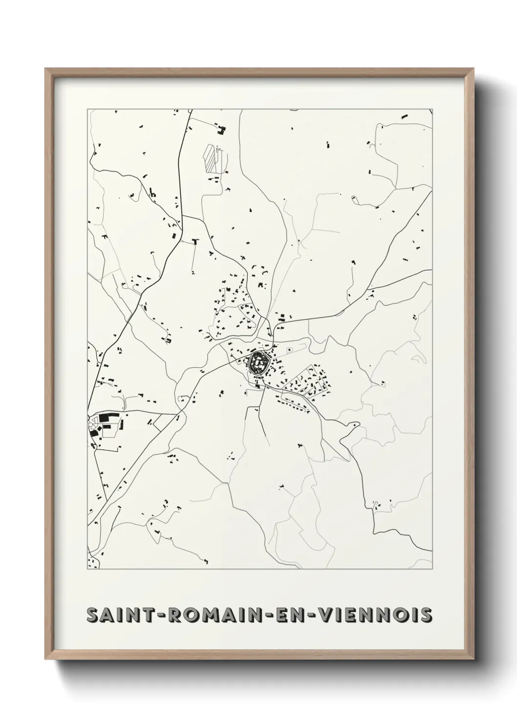 Un poster carteSaint-Romain-en-Viennois