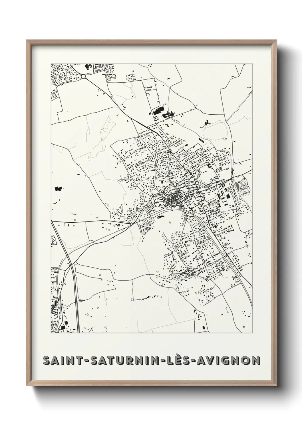 Un poster carteSaint-Saturnin-lès-Avignon