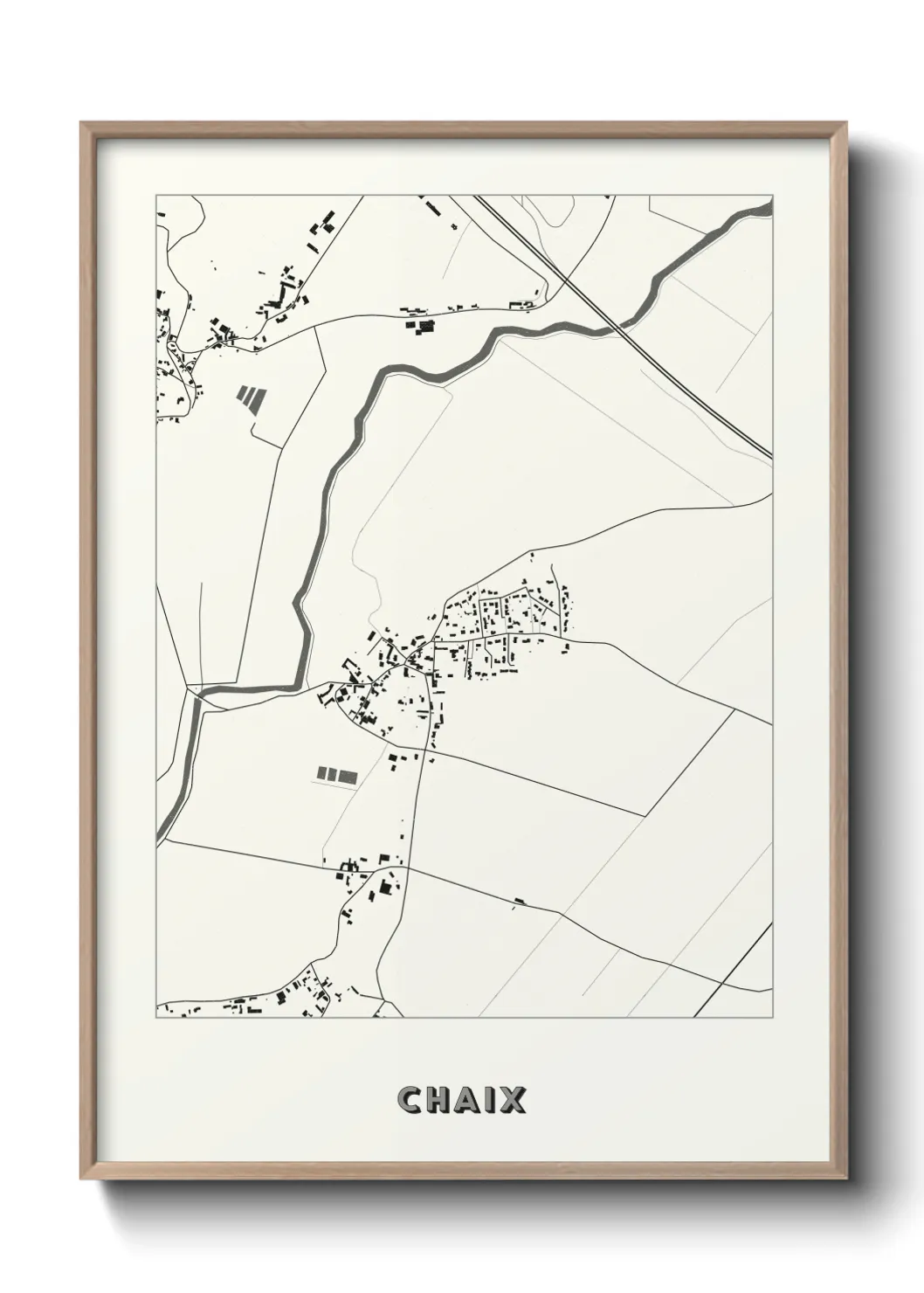 Une affiche de carte sur Chaix