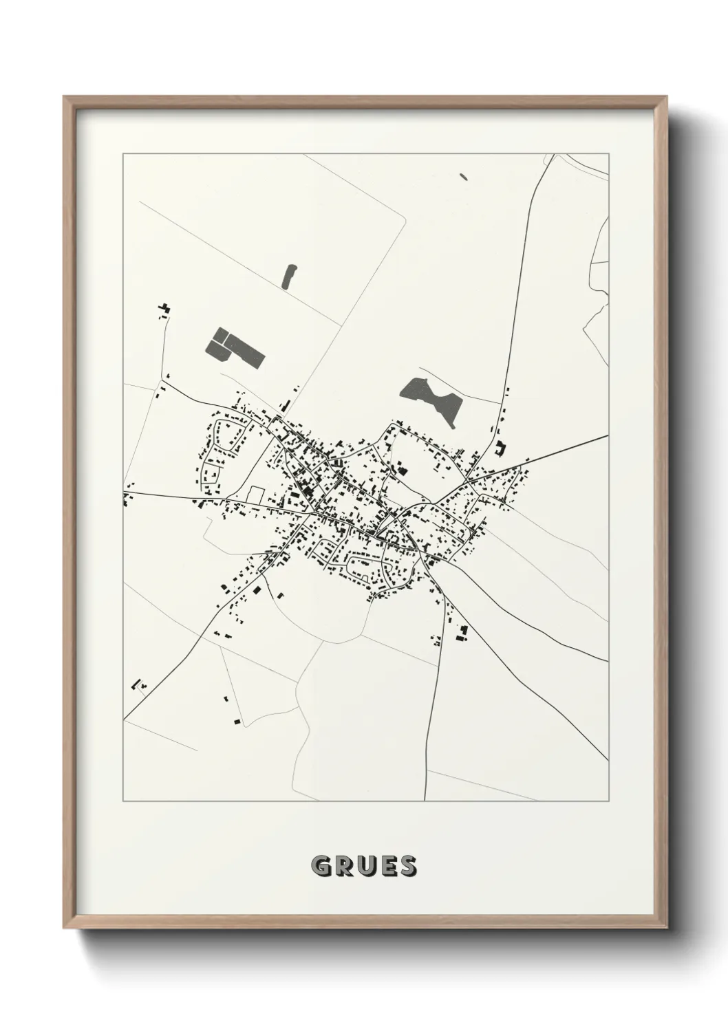 Une affiche de carte sur Grues