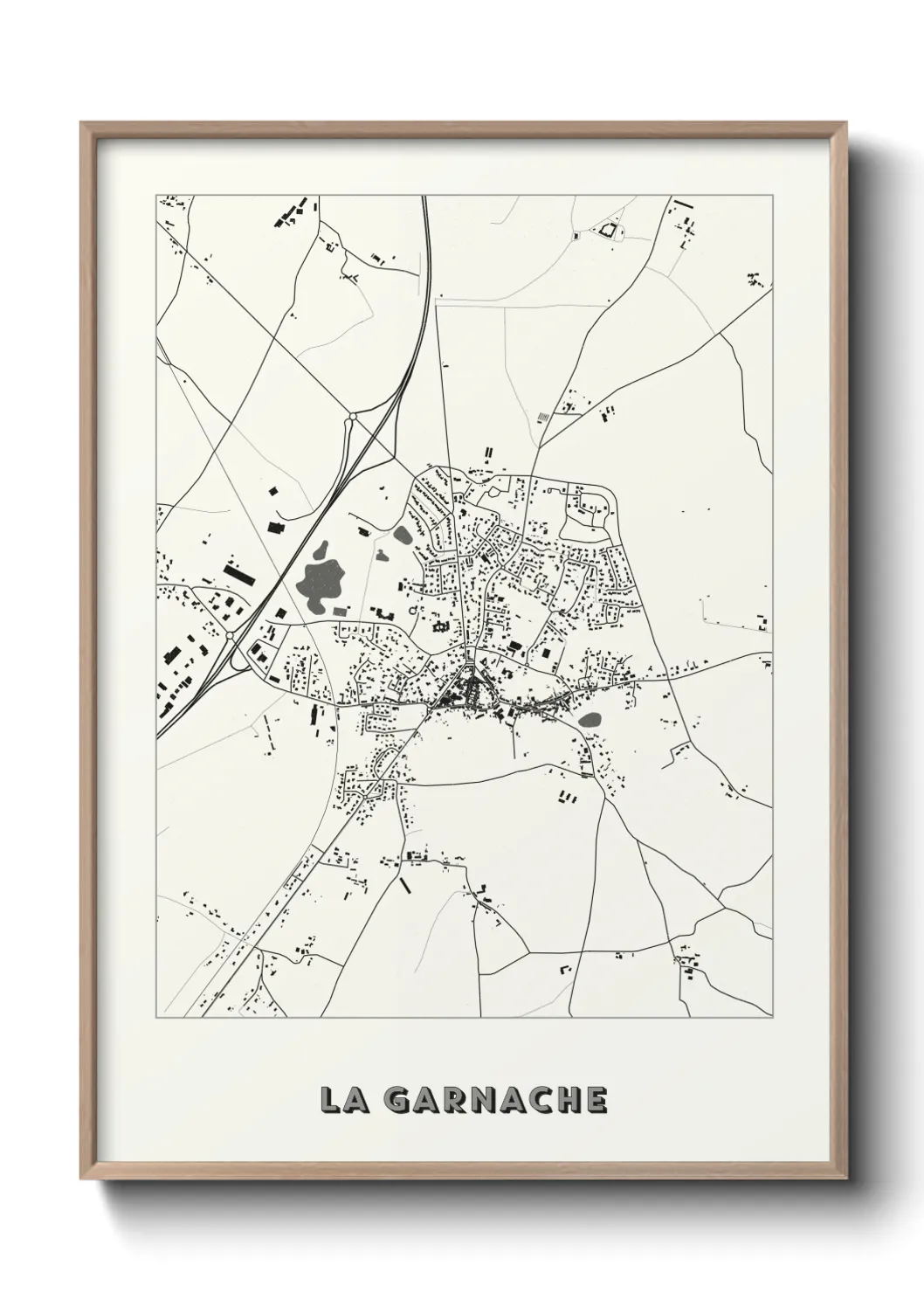 Une affiche de carte sur La Garnache