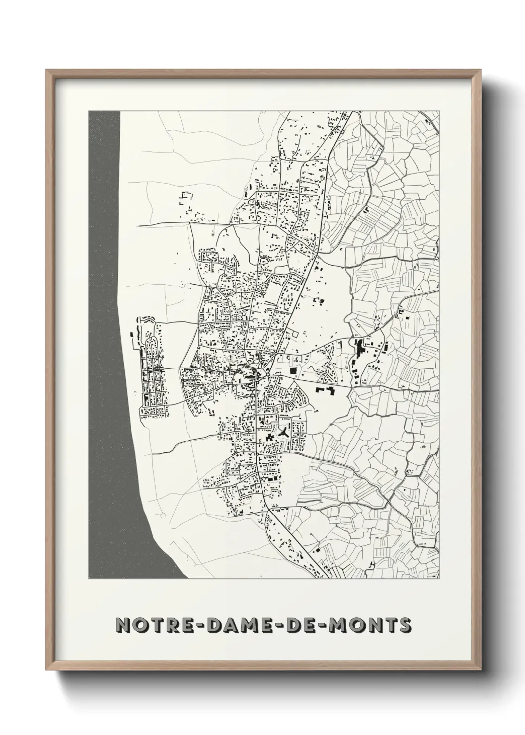 Un poster carteNotre-Dame-de-Monts