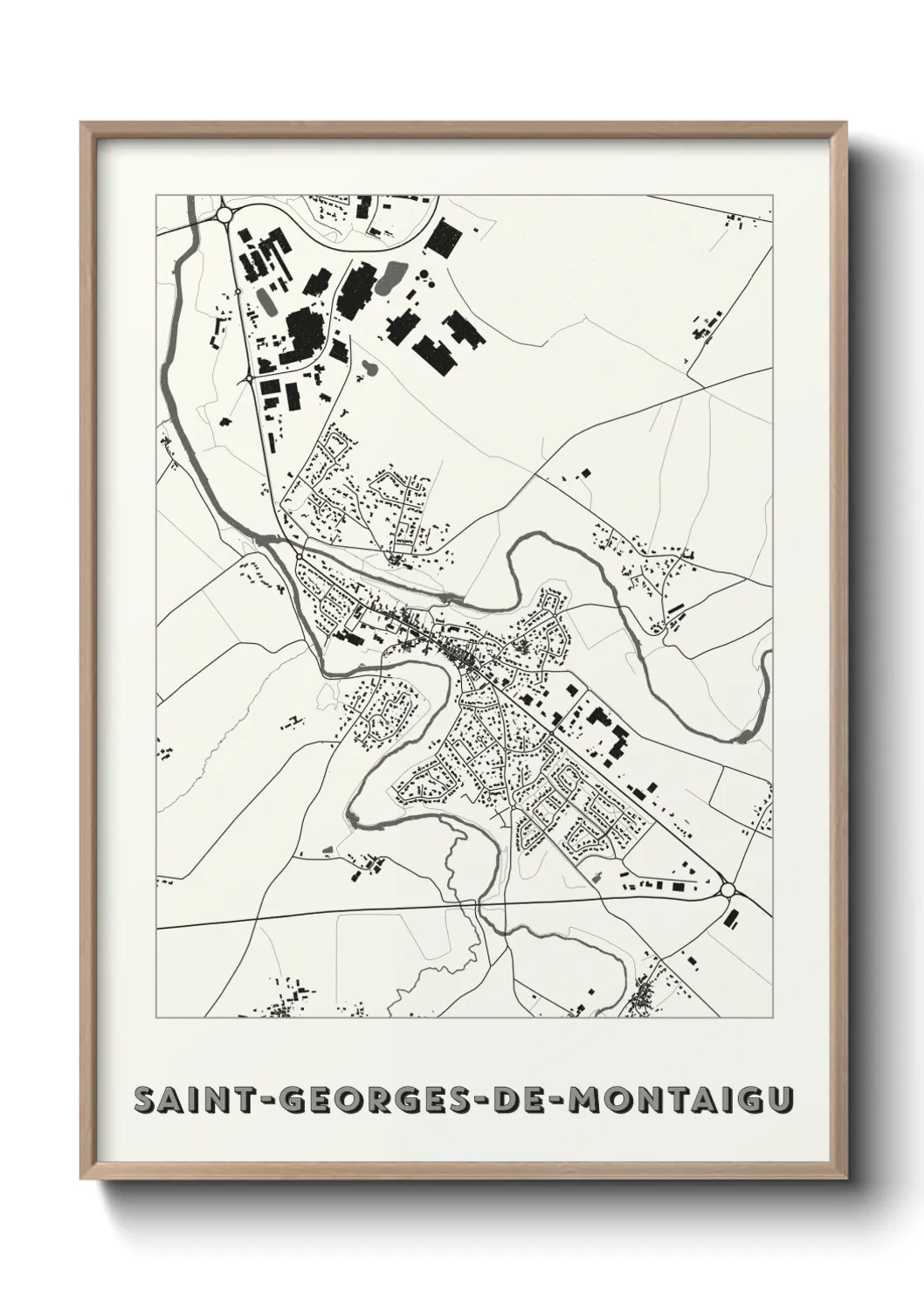 Un poster carteSaint-Georges-de-Montaigu