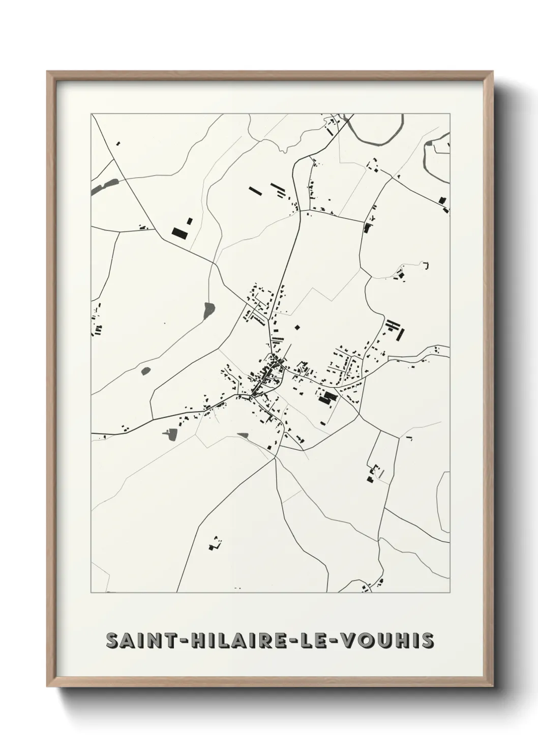 Un poster carteSaint-Hilaire-le-Vouhis